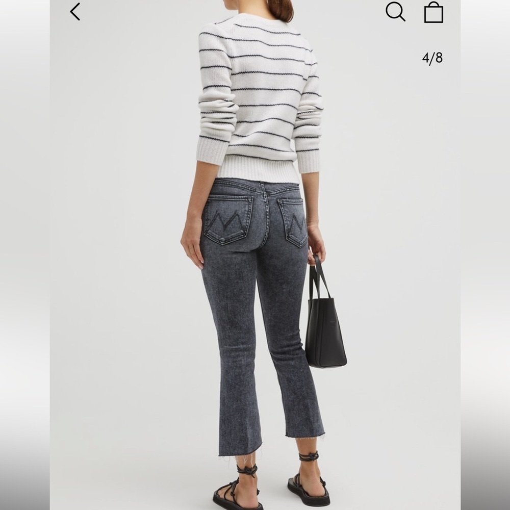 Mother The Insider Crop Step Fray Jeans size 31